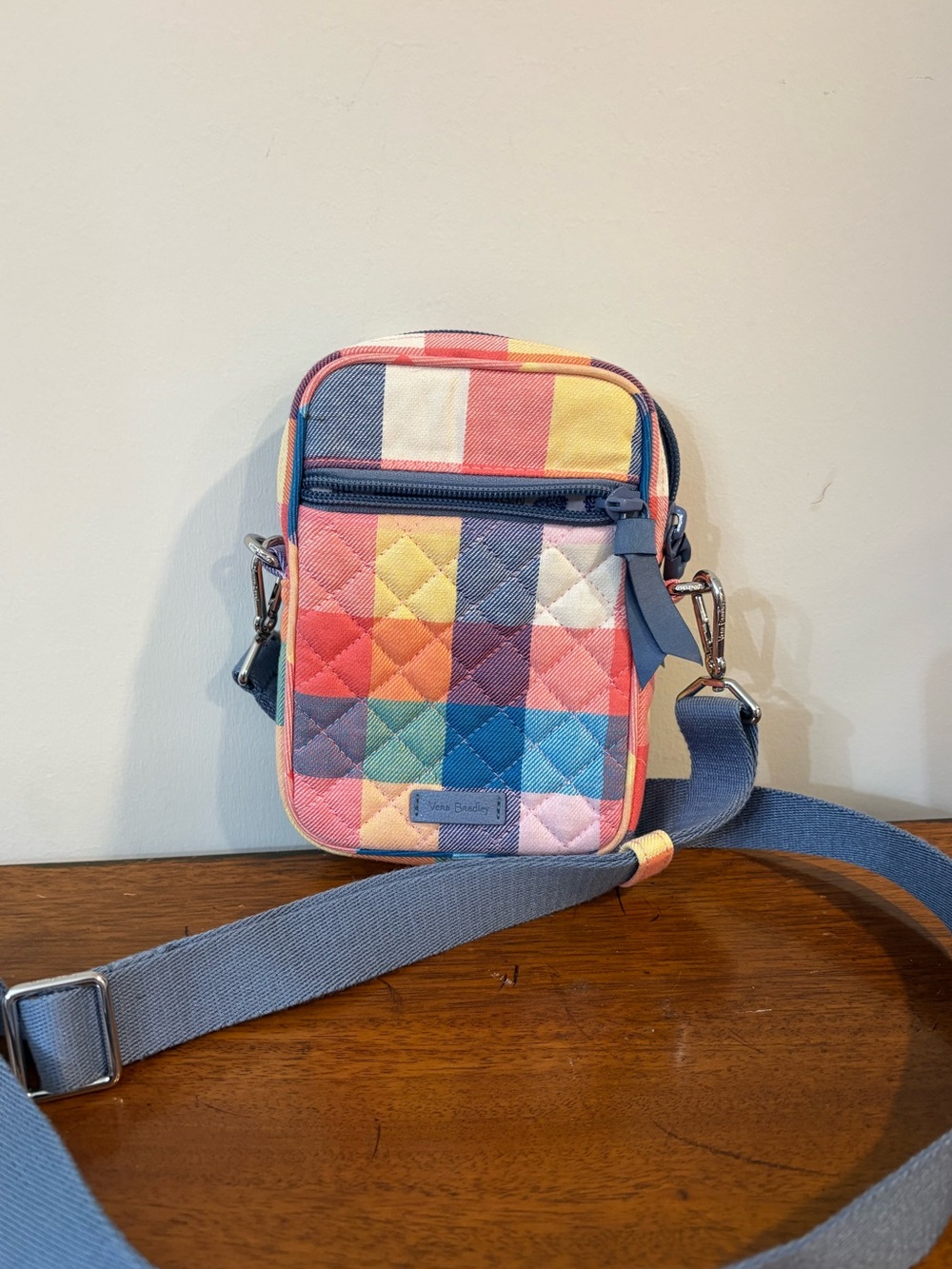 Vera Bradley Quilted Multi-Color Crossbody Bag - Pastel Patchwork